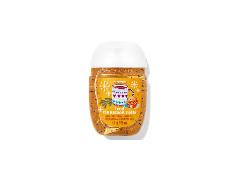 Bath & Body Works Anti-Bacterial Hand Gel, Iced Cinnamon Rolls, 1 fl oz /29 mL