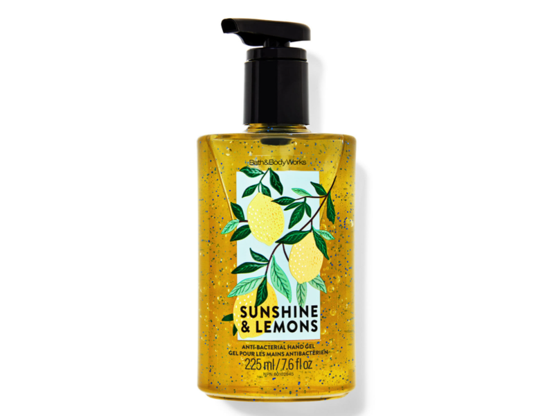 Bath & Body Works Anti-Bacterial Hand Gel, Sunshine & Lemons, 7.5 fl oz/225 mL