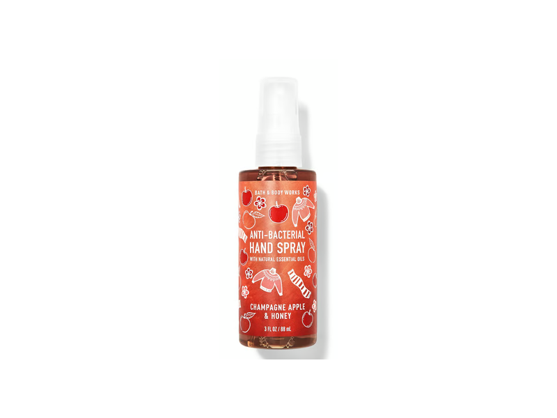 Bath & Body Works Anti Bacterial Hand Spray, Champagne Apple & Honey, 3 fl oz/88 mL