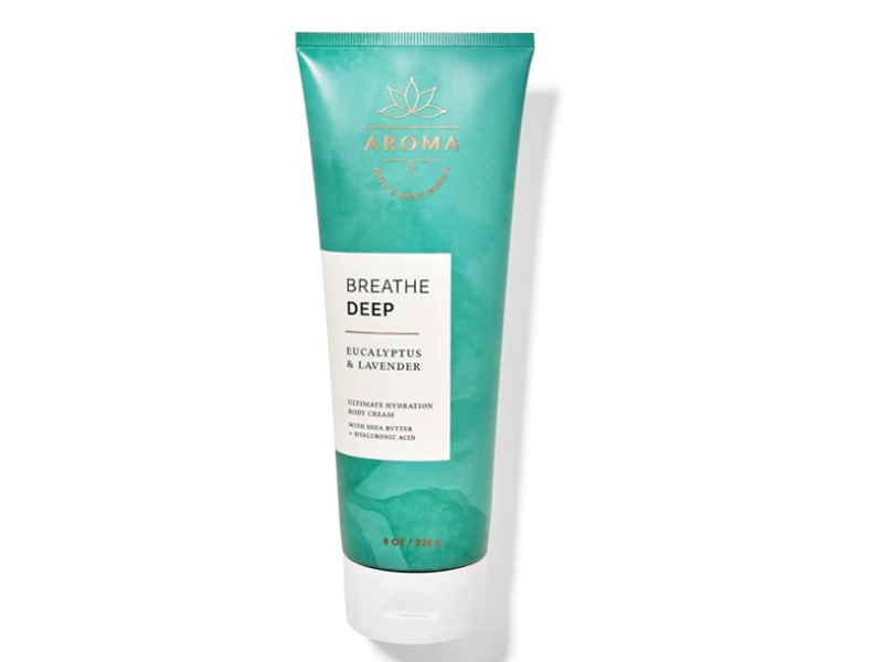 Bath & Body Works Aroma Breathe Deep Ultimate Hydration Body Cream, Eucalyptus & Lavender, 8 oz/736 g, Pack Of 2