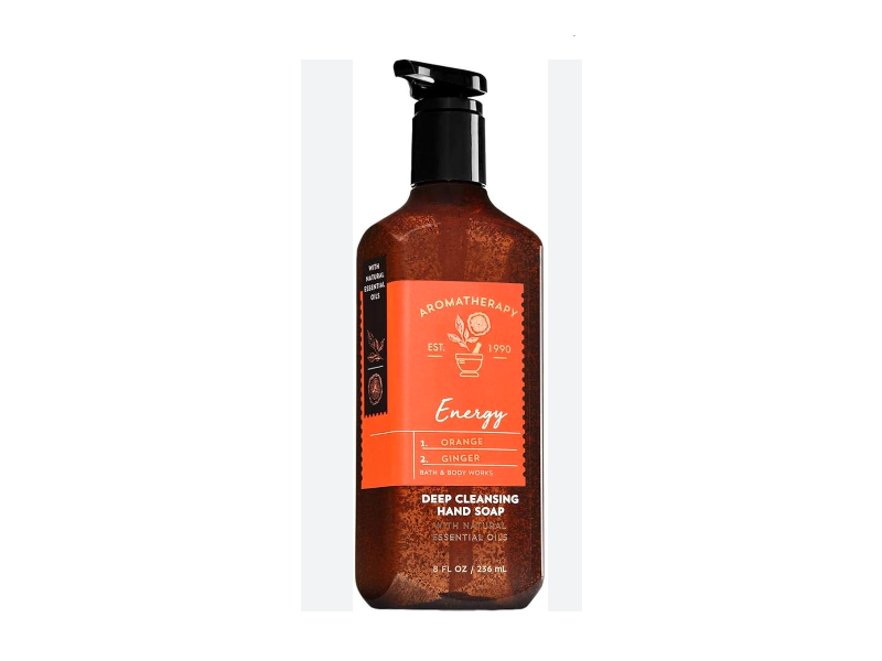 Bath & Body Works Aromatherapy Deep Cleansing Hand Soap, Orange & Ginger, 8 fl oz/236 mL