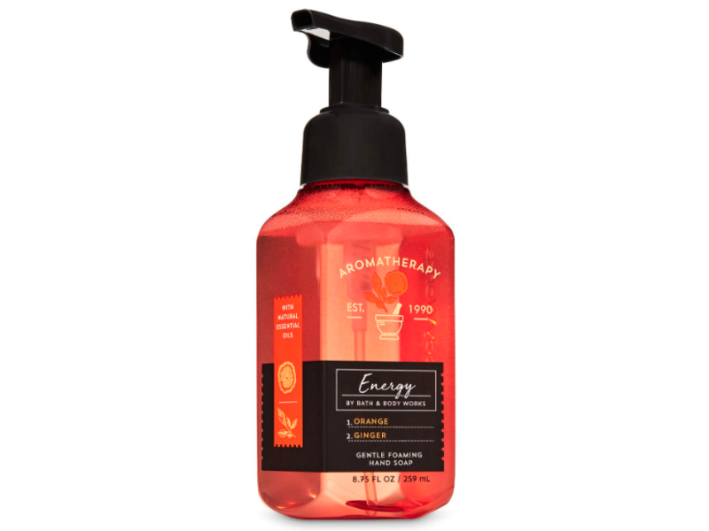 Bath & Body Works Aromatherapy Energy Gentle Foaming Hand Soap, Orange Ginger, 8.75 fl oz/259 mL