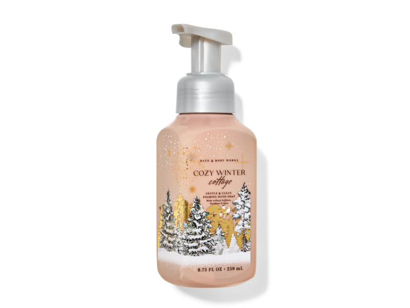 Bath & Body Works Gentle & Clean Foaming Hand Soap, Cozy Winter Cottage, 8.75 fl oz/259 mL