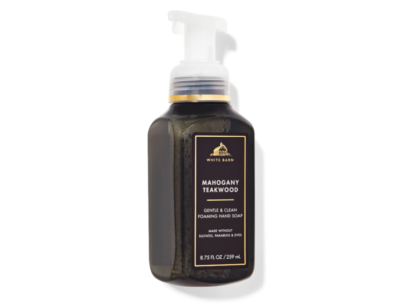 White Barn Gentle & Clean Foaming Hand Soap, Mahogany Teakwood, 8.75 fl oz/259 mL