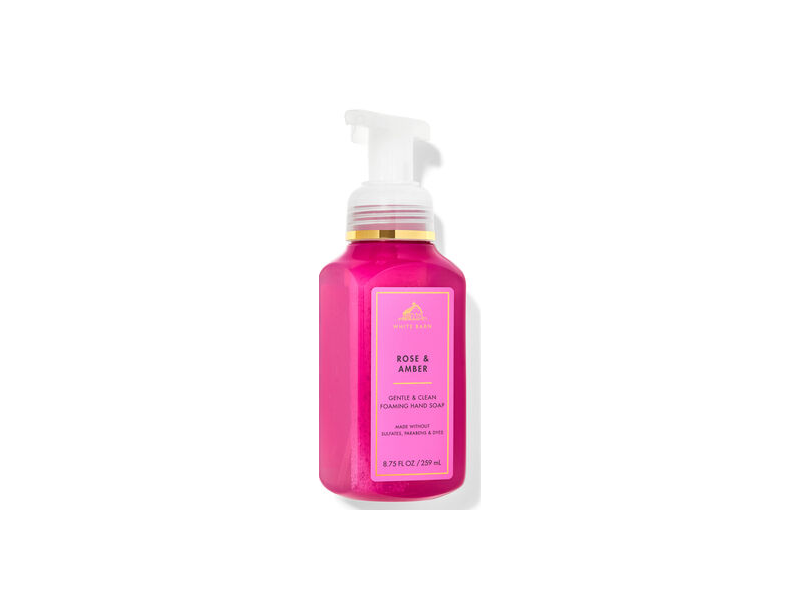 Bath & Body Works Gentle & Clean Foaming Hand Soap, Rose & Amber, 8.75 fl oz/259 mL