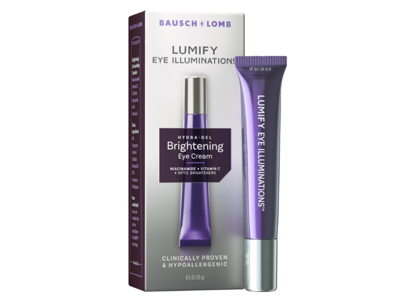 Bausch & Lomb Lumify Eye Illuminations Hydra Gel Brightening Eye Cream, 0.5 fl oz/15 mL