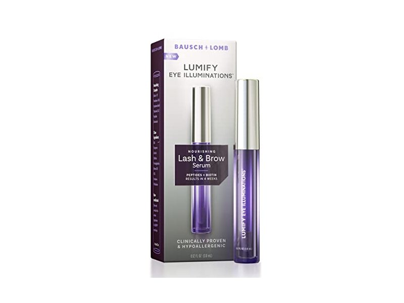 Bausch & Lomb Lumify Eye Illuminations Nourishing Lash & Brow Serum, 0.12 fl oz/3.8 mL