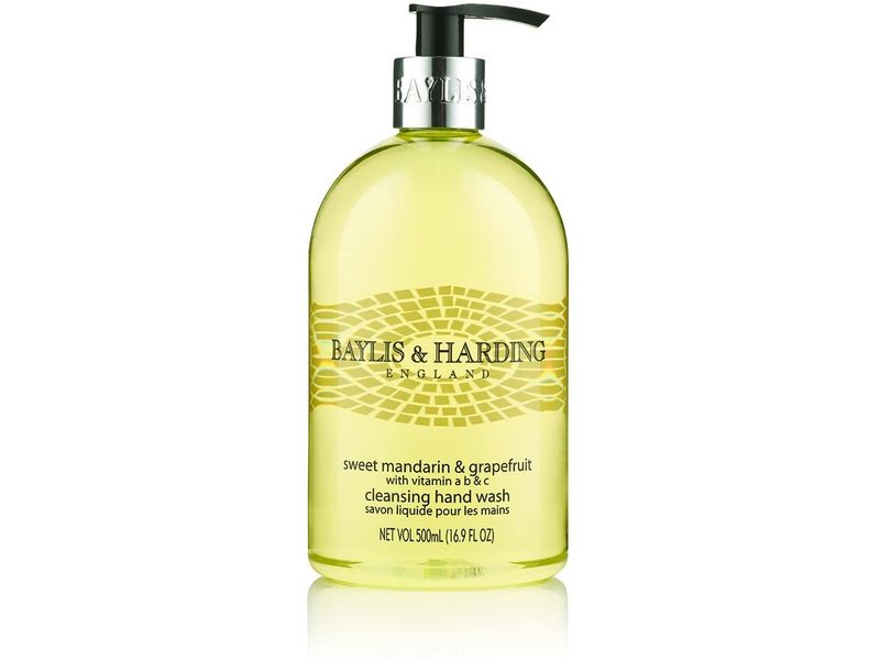 Baylis & Harding England Cleansing Hand Wash, Sweet Mandarin & Grapefruit, 16.9 fl oz/500 mL