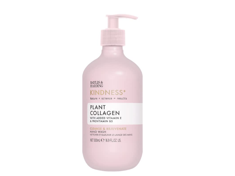 Baylis & Harding Kindness+ Cleanse & Rejuvenate Hand Wash, Plant Collagen, Vitamin E & Provitamin B5, 16.9 fl oz/500 mL, Pack Of 3
