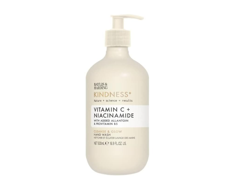 Baylis & Harding Kindness+ Hand Wash, Vitamin C + Niacinamide, 16.9 fl oz/500 mL