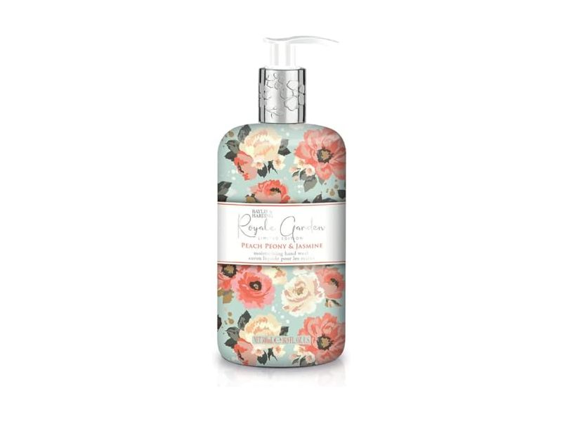 Baylis & Harding Liquid Hand Soap Wash, Peach Peony & Jasmine, 16.9 fl oz/300 mL