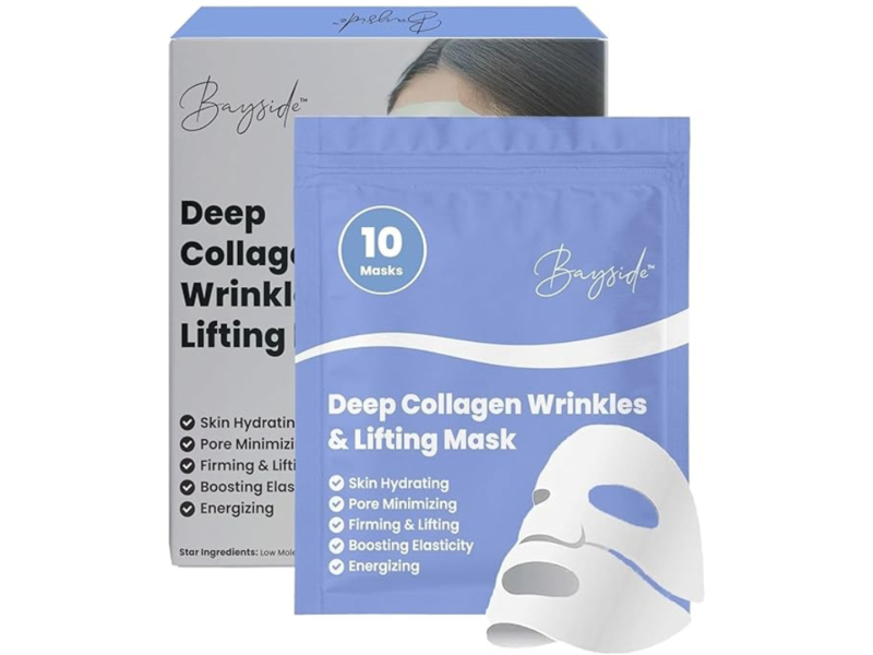 Bayside Deep Collagen Wrinkles & Lifting Mask, 10 Count