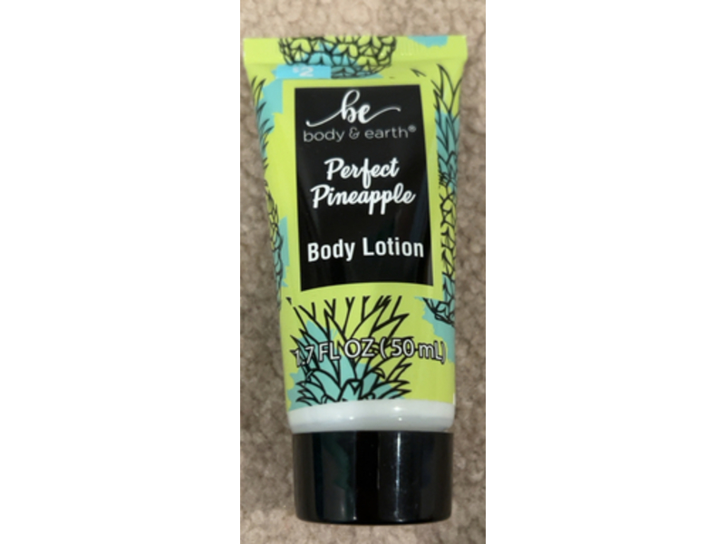 Be Body & Earth Perfect Body Lotion, Pineapple, 1.7 fl oz/50 mL