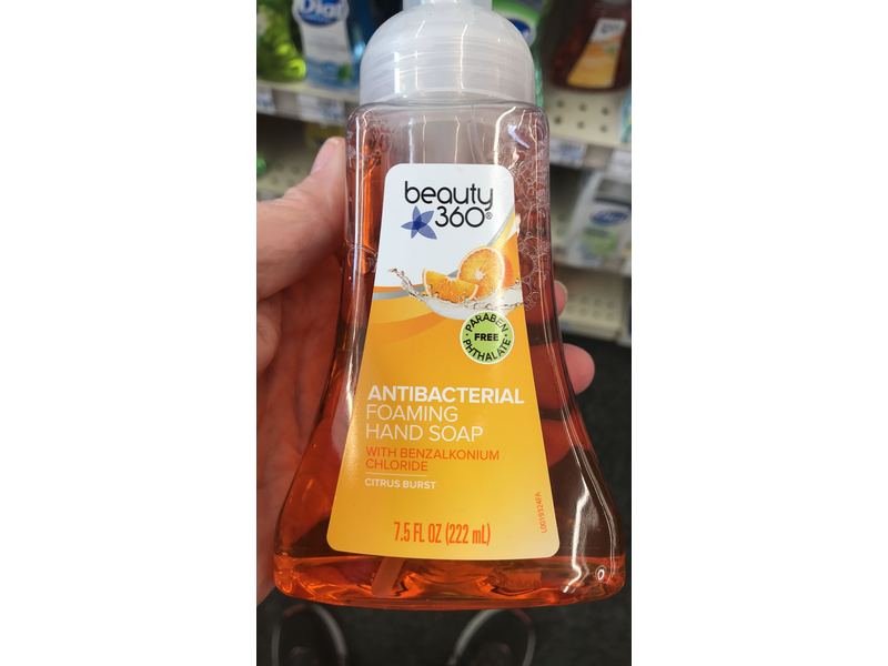 Beauty 360 Antibacterial Foaming Hand Soap, Citrus Burst