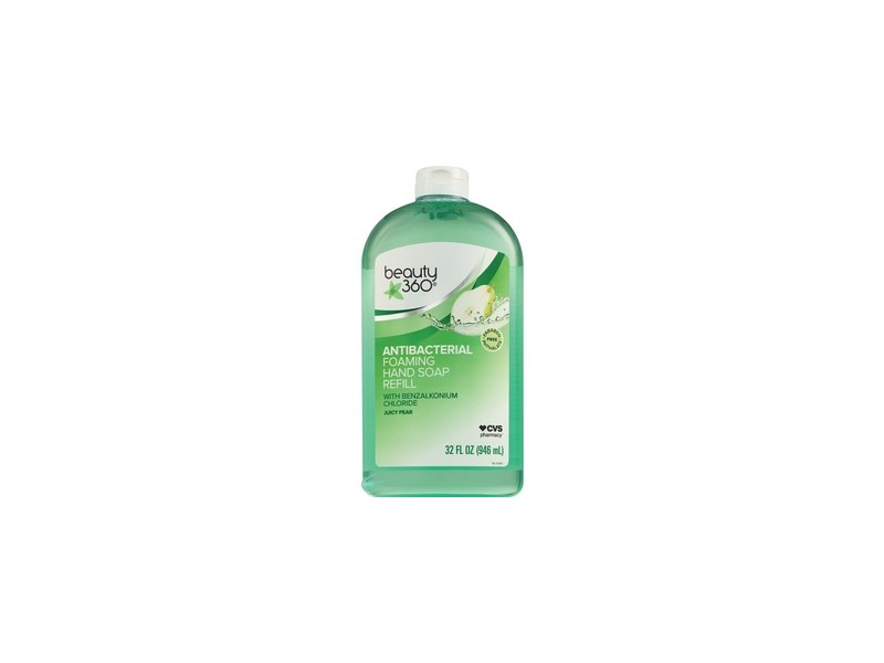 Beauty 360 Antibacterial Foaming Hand Soap Refill, Juicy Pear