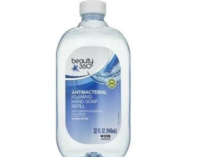 Beauty 360 Antibacterial Foaming Hand Soap Refill, Spring Water, 32 fl oz/946 mL