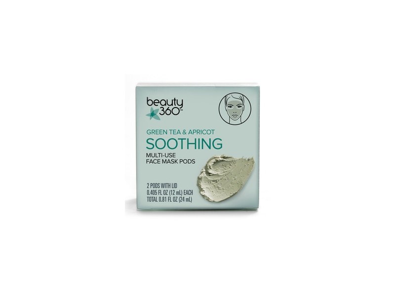 Beauty 360 Green Tea & Apricot Soothing Multi-Use Face Mask Pods
