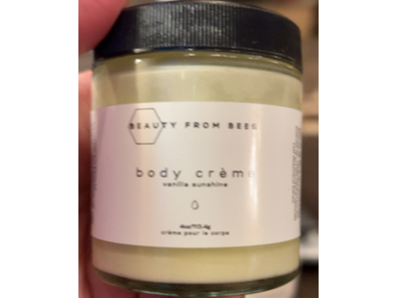 Beauty From Bees Body Creme, Vanilla Sunshine, 4 oz/113.4 g