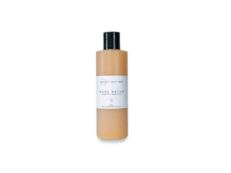 Beauty From Bees Body Serum, Grapefruit + Peppermint, 8 fl oz/250 mL