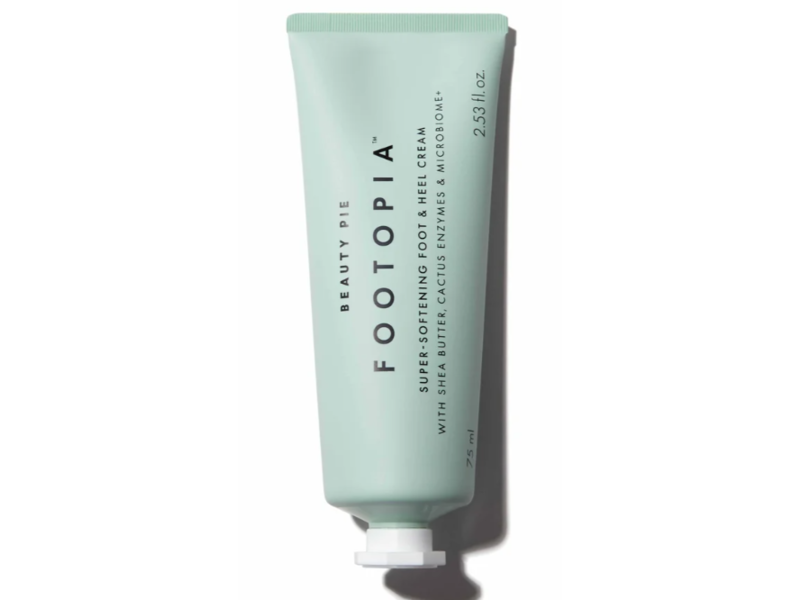 Beauty Pie Footopia Foot & Heel Cream, Shea Butter + Cactus Enzymes & Microbiome, 2.53 fl oz/75 mL