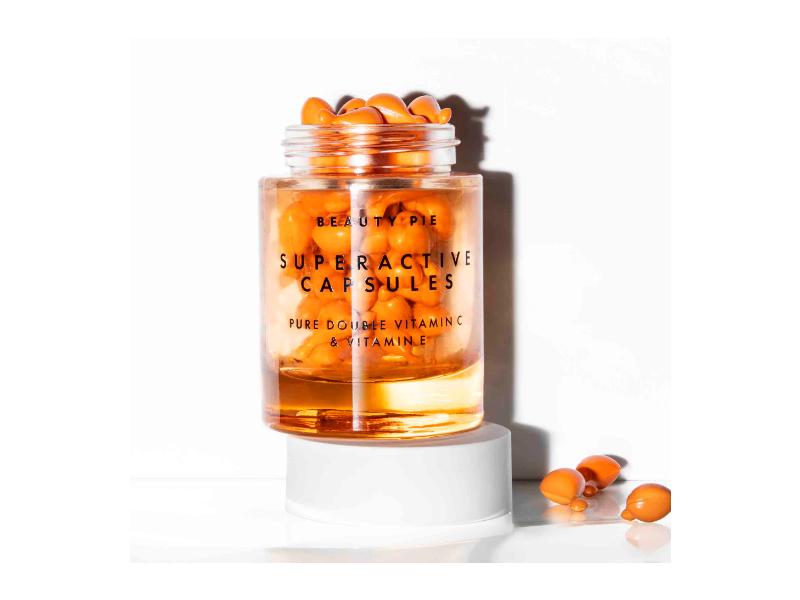 Beauty Pie Superactive Pure Double Capsules, Vitamin C & Vitamin E, 0.01 fl oz/0.3 mL, 60 Count