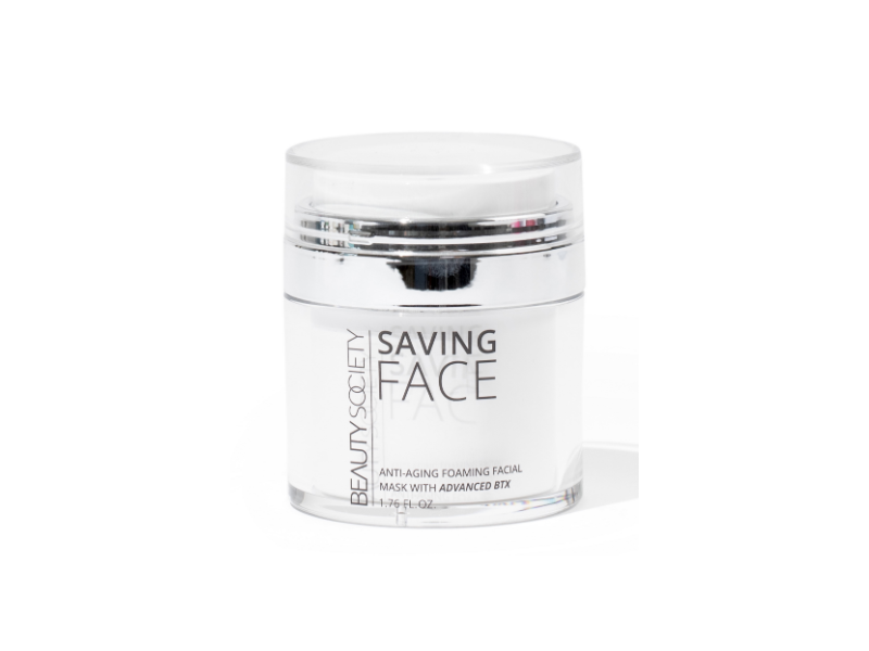 Beauty Society Anti-Aging Foaming Facial Mask, Save Face, 1.76 fl oz/50 mL