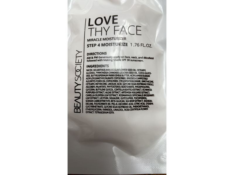 Beauty Society Love Thy Face Moisturizer, 1.76 fl oz