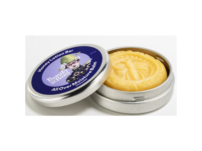 Beauty & The Bees Honey Lotion Bar Moisture Balm, 35 g