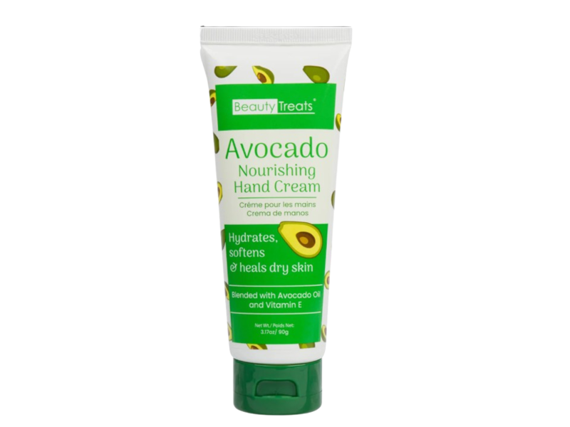 Beauty Treats Nourishing Hand Cream, Avocado Oil & Vitamin E, 3.17 oz/90 g