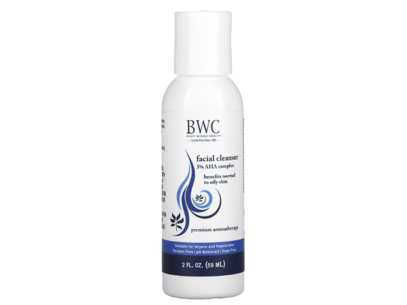 Beauty Without Cruelty Facial Cleanser, 3% Aha, 2 fl oz/59 mL