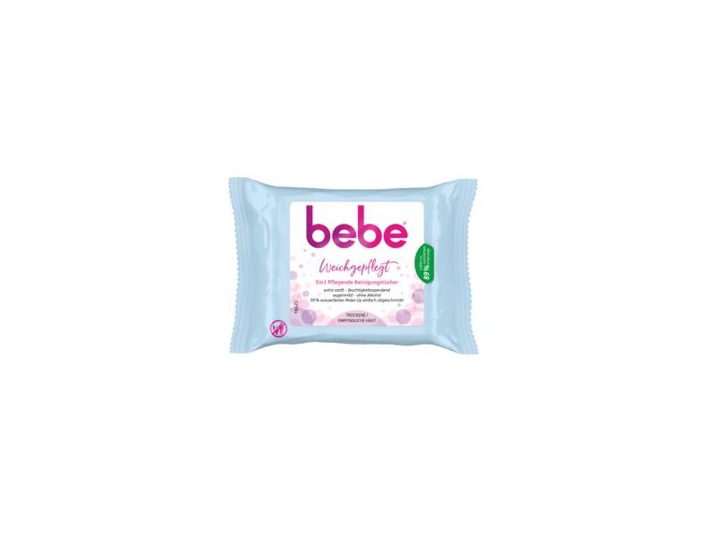 Bebe 5in1 Facial Wipes, 25 ct
