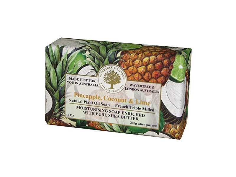 Bela Premium Wrapped Soap Bars, Pineapple, Coconut & Lime, 200 Gram