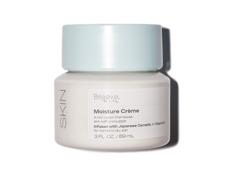 Believe Beauty Skin Moisture Cream, Japanese Camellia + Vitamin E, 3 fl oz/89 mL
