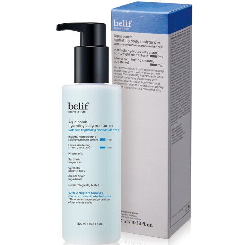 Aqua Bomb Hydrating Body Moisturizer With Niacinamide And Hyaluronic Acid