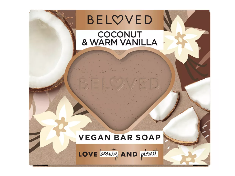 Beloved Vegan Bar Soap, Coconut & Warm Vanilla, 4 oz