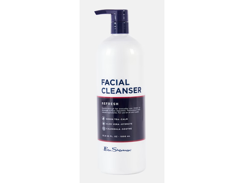 Ben Sherman Mens Facial Cleanser, Refresh, 33.8 fl oz/1000 mL