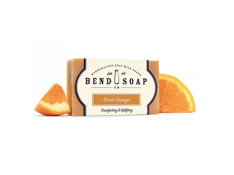 Bend Soap Co Hand Crafted Goat Milk Soap, Sweet Orange, 4.3 oz