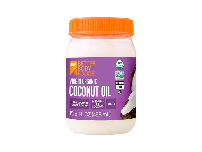 BetterBody Foods Organic Coconut Oil, 15.5 fl zo/458 mL
