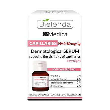 Dr. Medica Capillaries Dermatological Face Serum Reducing Skin Redness Day Night