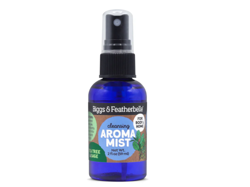 Biggs & Featherbelle Cleansing Aroma Mist, Tea Tree & Sage, 2 fl oz/59 mL