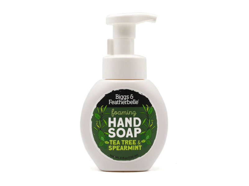 Biggs & Featherbelle Foaming Hand Soap, Tea Tree & Spearmint, 8 fl oz/236 mL