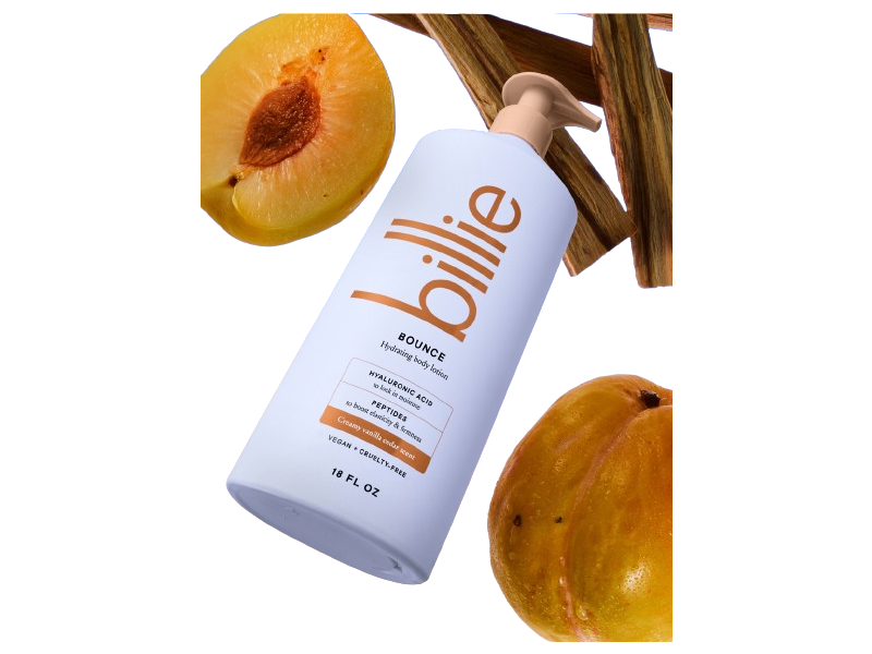 Billie Bounce Hydrating Body Lotion, Creamy Vanilla Cedar, 18 fl oz