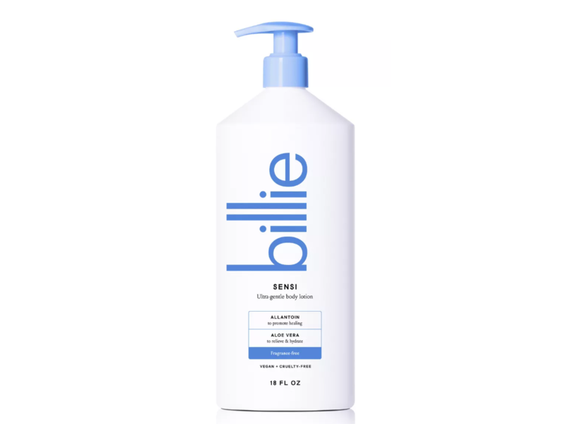 Billie Sensi Ultra-Gentle Body Lotion, Fragrance Free, 18 fl oz