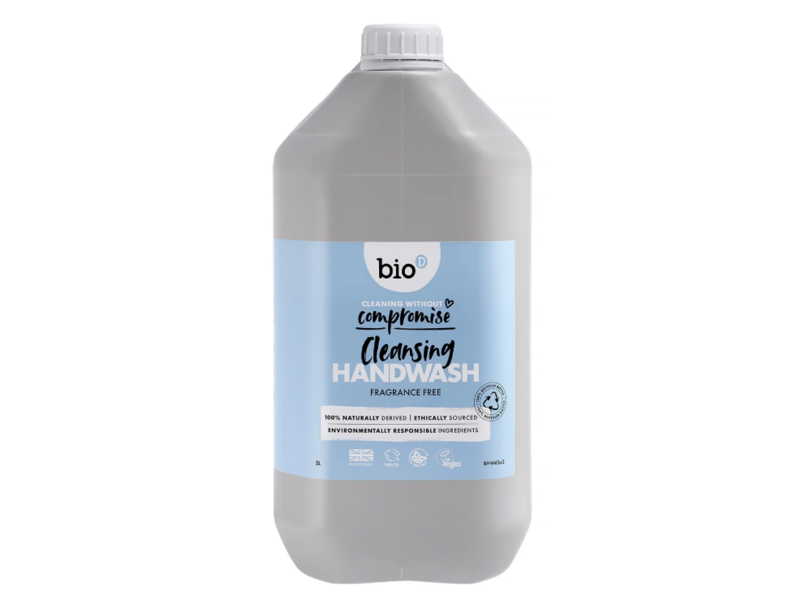 Bio-D Cleansing Handwash, Fragrance Free, 5 L