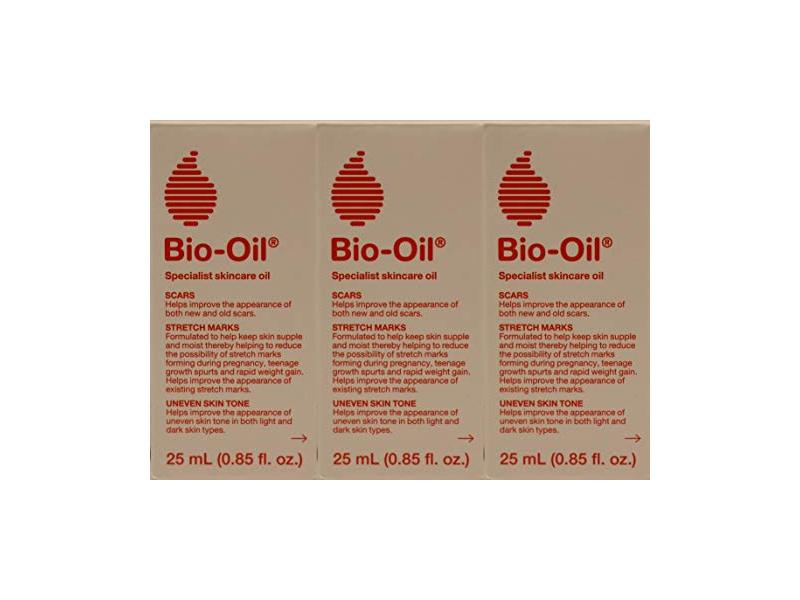 Bio-Oil Specialist Skincare Oil, 0.85 fl oz/25 mL, Pack Of 3