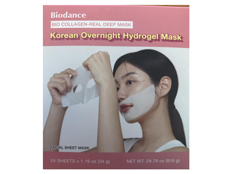 Biodance Korean Overnight Hydrogel Mask, 1.19 oz/34 g, 24 Count