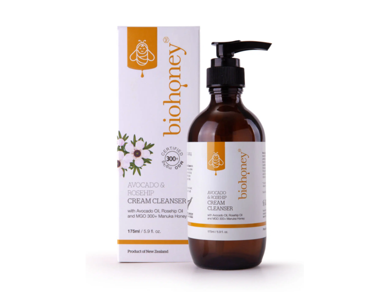Biohoney Cream Cleanser, Avocado & Rosehip, 5.9 fl oz/175 mL