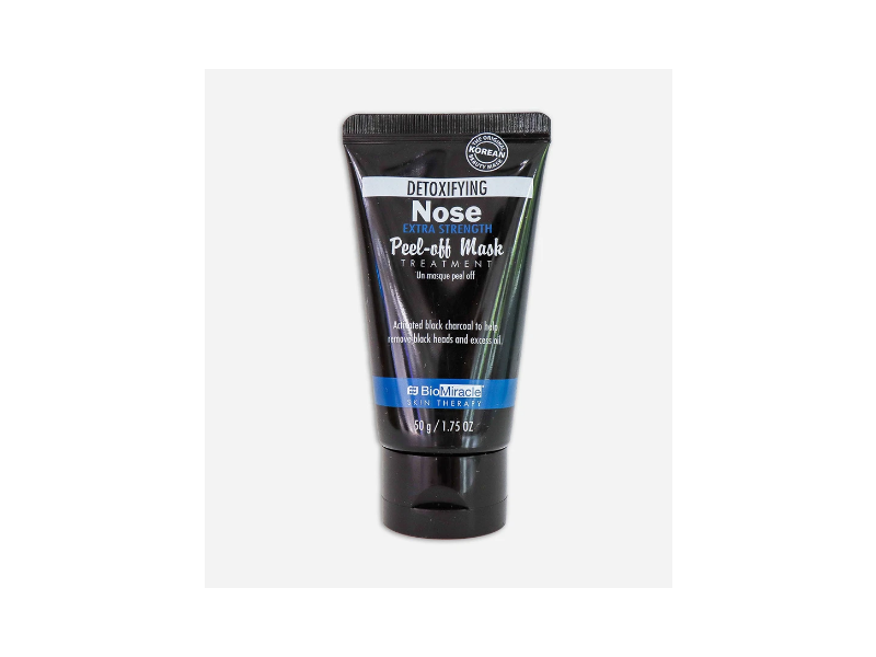 BioMiracle Detoxifying Nose Extra Strength Peel Off Mask, Activated Black Charcoal, 1.75 oz/50 g