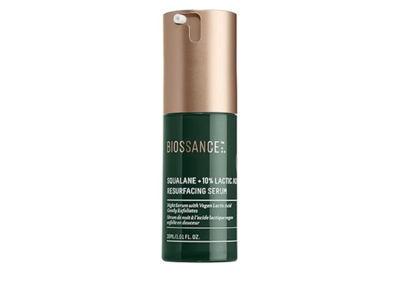 Biossance Resurfacing Serum, Squalane + 10 % Lactic Acid, 1.01 fl oz/30 mL