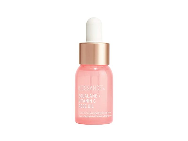 Biossance Serum, Squalane + Vitamin C Rose Oil, 0.4 fl oz/12 mL